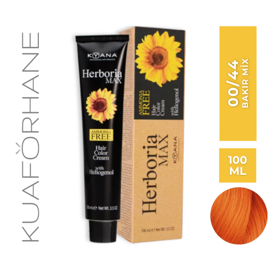 KYANA HERBORIA MAX AMONYAKSIZ SAÇ BOYASI 100 ML 00/44 BAKIR MIX
