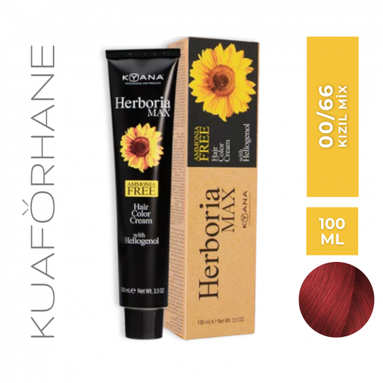 KYANA HERBORIA MAX AMONYAKSIZ SAÇ BOYASI 100 ML 00/66 KIZIL MIX