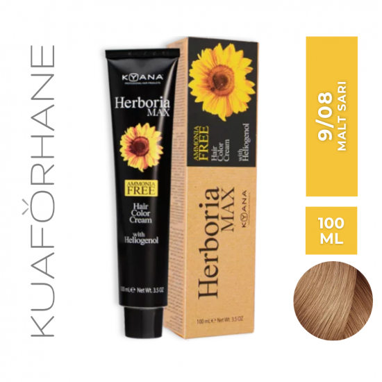 KYANA HERBORIA MAX AMONYAKSIZ SAÇ BOYASI 100 ML 9/08 MALT SARI