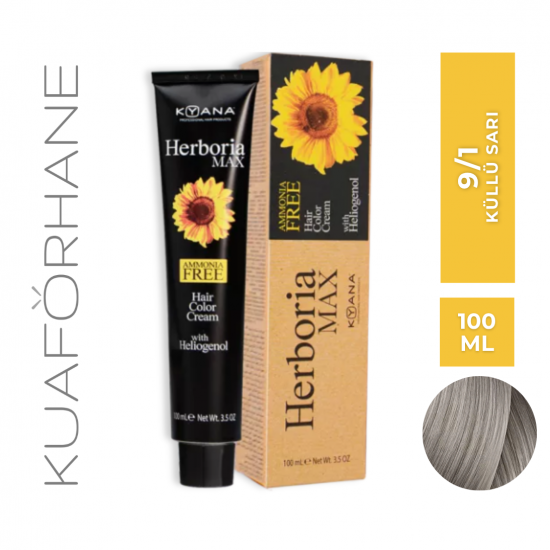 KYANA HERBORIA MAX AMONYAKSIZ SAÇ BOYASI 100 ML 9/1 SARI KÜLLÜ
