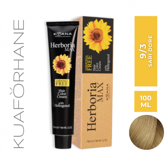 KYANA HERBORIA MAX AMONYAKSIZ SAÇ BOYASI 100 ML 9/3 SARI DORE