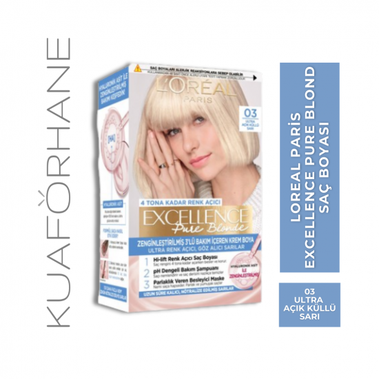 LOREAL PARIS EXCELLENCE CREME 03 ULTRA AÇIK KÜLLÜ SARI