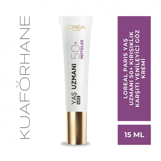 LOREAL PARIS YAŞ UZMANI 50+ KIRIŞIKLIK KARŞITI YENİLEYİCİ GÖZ KREMİ 15 ML