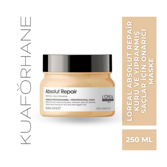 LOREAL ABSOLUT REPAIR KURU VE YIPRANMIŞ SAÇLAR İÇİN ONARICI MASKE 250 ML