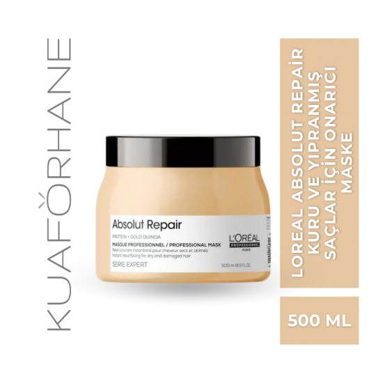 LOREAL ABSOLUT REPAIR KURU VE YIPRANMIŞ SAÇLAR İÇİN ONARICI MASKE 500 ML