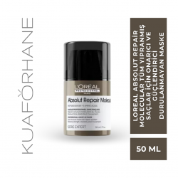 LOREAL ABSOLUT REPAIR MOLECULAR TÜM YIPRANMIŞ SAÇLAR İÇİN ONARICI VE GÜÇLENDİRİCİ MASKE 50 ML