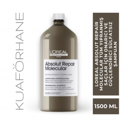 LOREAL ABSOLUT REPAIR MOLECULAR TÜM YIPRANMIŞ SAÇLAR İÇİN ONARICI VE GÜÇLENDİRİCİ SÜLFATSIZ ŞAMPUAN 1500 ML