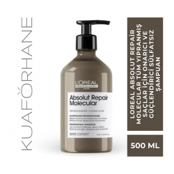 LOREAL ABSOLUT REPAIR MOLECULAR TÜM YIPRANMIŞ SAÇLAR İÇİN ONARICI VE GÜÇLENDİRİCİ SÜLFATSIZ ŞAMPUAN 500 ML