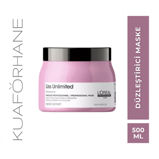 LOREAL LISS UNLIMITED  ASİ SAÇLAR İÇİN DÜZLEŞTİRİCİ MASKE 500 ML