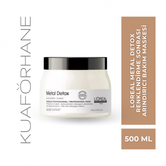 LOREAL METAL DETOX RENKLENDİRME SONRASI ARINDIRICI BAKIM MASKESİ 500 ML