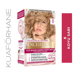 LOREAL PARIS EXCELLENCE CREME 8 KOYU SARI SAÇ BOYASI