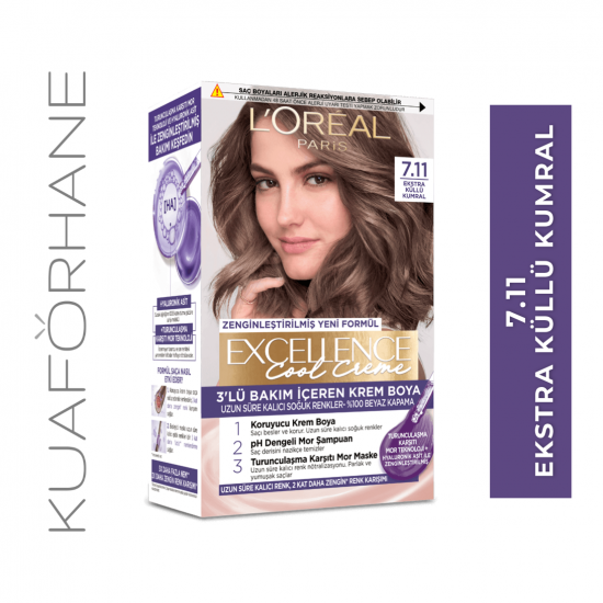 LOREAL PARIS EXCELLENCE COOL CREME 7.11 EKSTRA KÜLLÜ KUMRAL