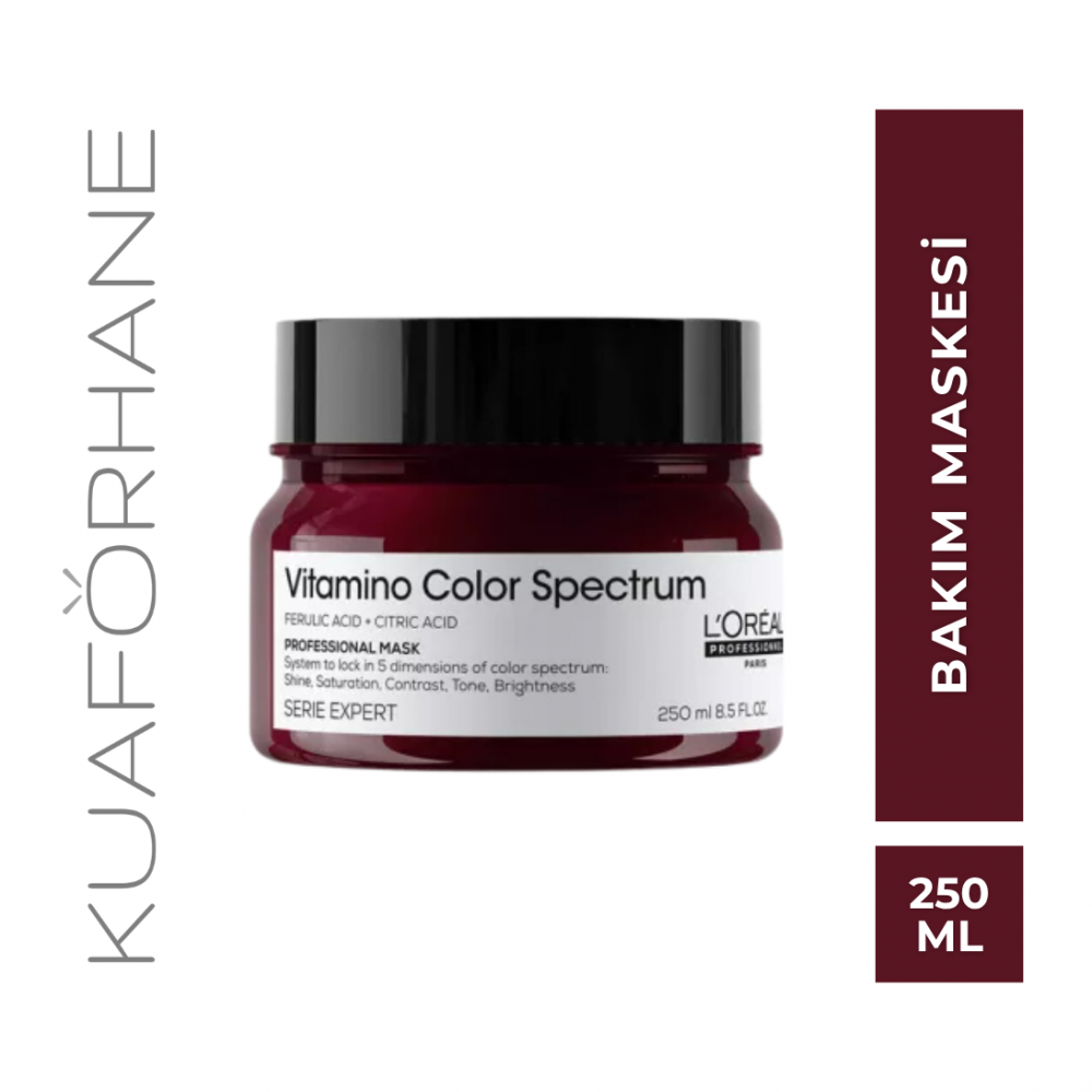LOREAL VİTAMİNO COLOR SPECTRUM BOYALI SAÇLAR İÇİN NEMLENDİRİCİ BAKIM MASKESİ 250 ML