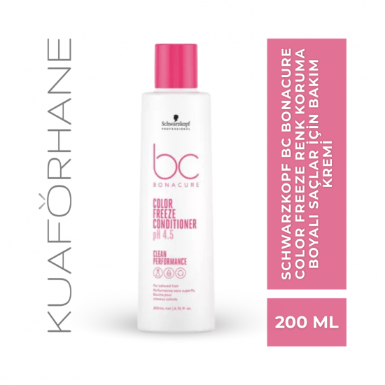 SCHWARZKOPF BC BONACURE COLOR FREEZE RENK KORUMA BOYALI  SAÇLAR İÇİN BAKIM KREMİ 200 ML