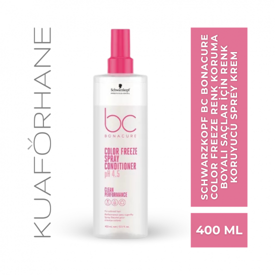 SCHWARZKOPF BC BONACURE COLOR FREEZE RENK KORUMA BOYALI  SAÇLAR İÇİN RENK KORUYUCU SPREY KREM 400 ML