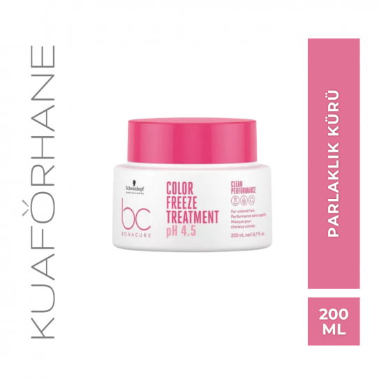 SCHWARZKOPF BC BONACURE COLOR FREEZE RENK KORUMA BOYALI VE YIPRANMIŞ SAÇLAR İÇİN ONARICI PARLAKLIK KÜRÜ 200 ML