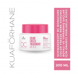 SCHWARZKOPF BC BONACURE COLOR FREEZE RENK KORUMA BOYALI VE YIPRANMIŞ SAÇLAR İÇİN ONARICI PARLAKLIK KÜRÜ 200 ML