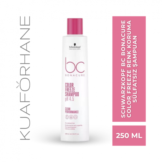 SCHWARZKOPF BC BONACURE COLOR FREEZE RENK KORUMA SÜLFATSIZ ŞAMPUAN 250 ML