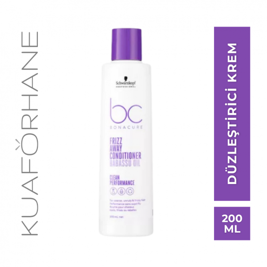SCHWARZKOPF BC BONACURE FRİZZ AWAY ASİ KABARIK SAÇLAR İÇİN DÜZLEŞTİRİCİ KREM 200 ML