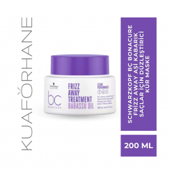 SCHWARZKOPF BC BONACURE FRİZZ AWAY ASİ KABARIK SAÇLAR İÇİN DÜZLEŞTİRİCİ KÜR MASKE 200 ML