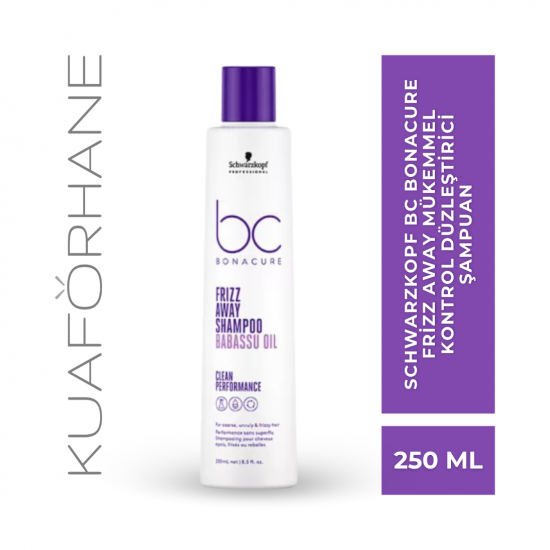 SCHWARZKOPF BC BONACURE FRİZZ AWAY MÜKEMMEL KONTROL DÜZLEŞTİRİCİ ŞAMPUAN 250 ML