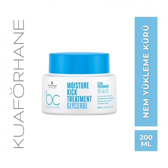 SCHWARZKOPF BC BONACURE MOISTURE KICK KURU SAÇLAR İÇİN NEM YÜKLEME KÜRÜ 200 ML