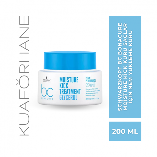 SCHWARZKOPF BC BONACURE MOISTURE KICK KURU SAÇLAR İÇİN NEM YÜKLEME KÜRÜ 200 ML