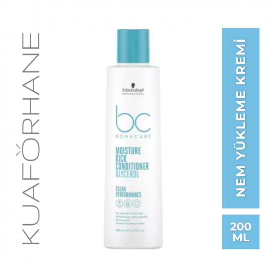 SCHWARZKOPF BC BONACURE MOISTURE KICK KURU SAÇLAR İÇİN NEM YÜKLEME KREMİ 200 ML