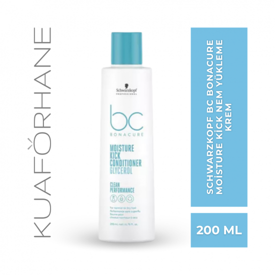 SCHWARZKOPF BC BONACURE MOISTURE KICK KURU SAÇLAR İÇİN NEM YÜKLEME KREMİ 200 ML