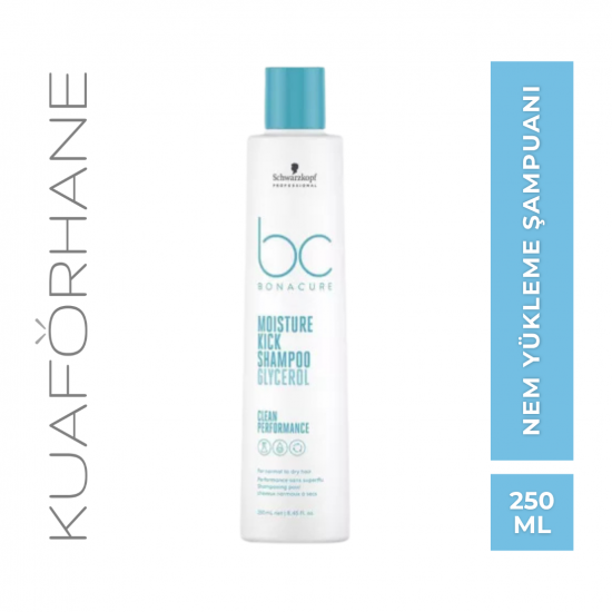 SCHWARZKOPF BC BONACURE MOISTURE KICK KURU SAÇLAR İÇİN NEMLENDİRİCİ ŞAMPUAN 250 ML