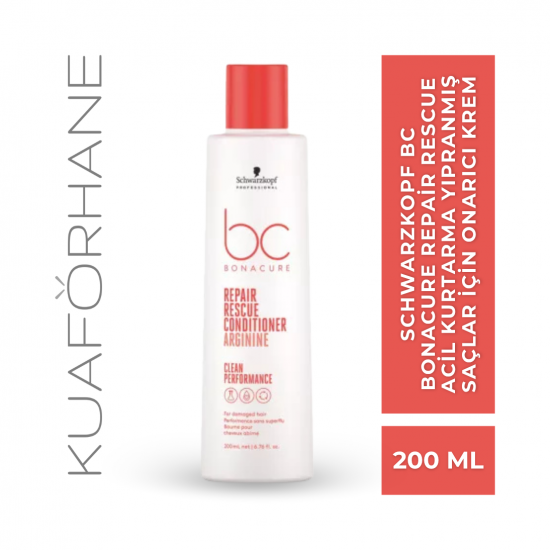 SCHWARZKOPF BC BONACURE REPAİR RESCUE ACİL KURTARMA YIPRANMIŞ SAÇLAR İÇİN ONARICI KREM 200 ML