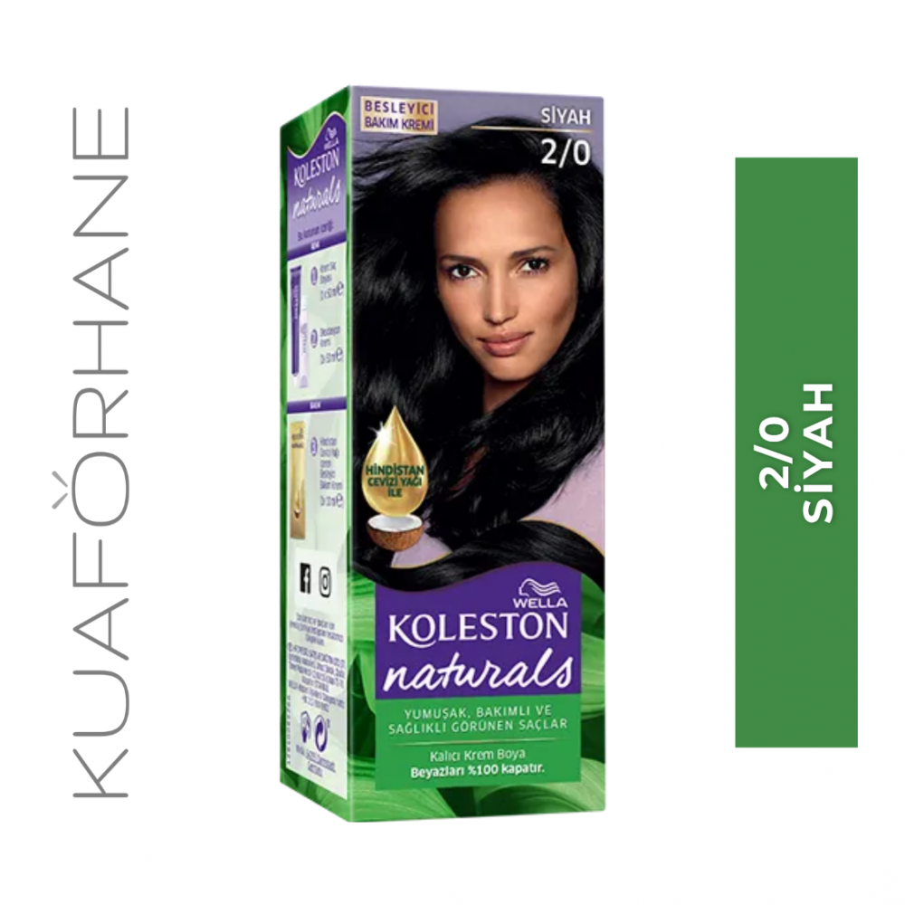 WELLA KOLESTON NATURALS SAÇ BOYASI 2.0 SİYAH