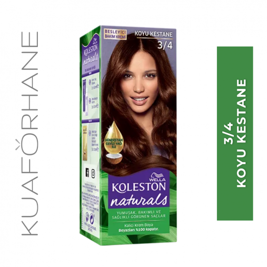 WELLA KOLESTON NATURALS SAÇ BOYASI 3.4 KOYU KESTANE